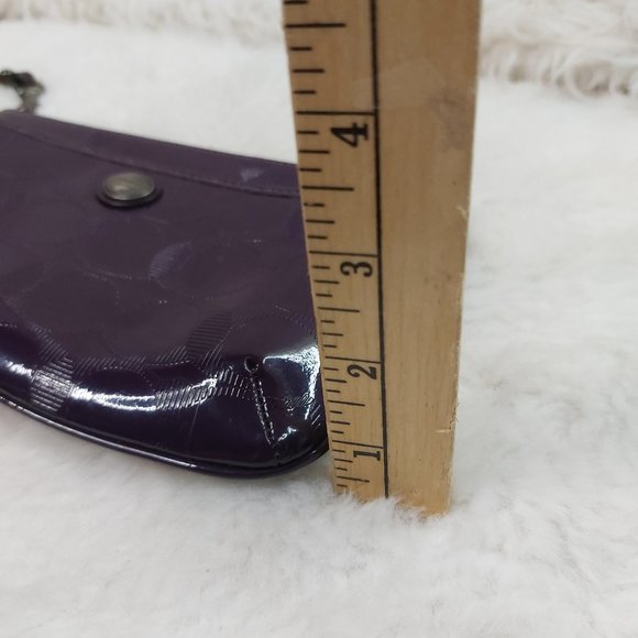 Coach Purple Wristlet Clutch - Picture 9 of 9